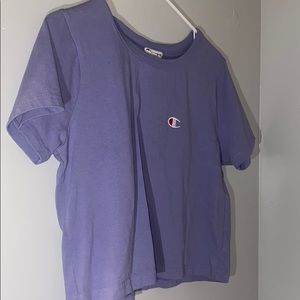 Purple champion crop top